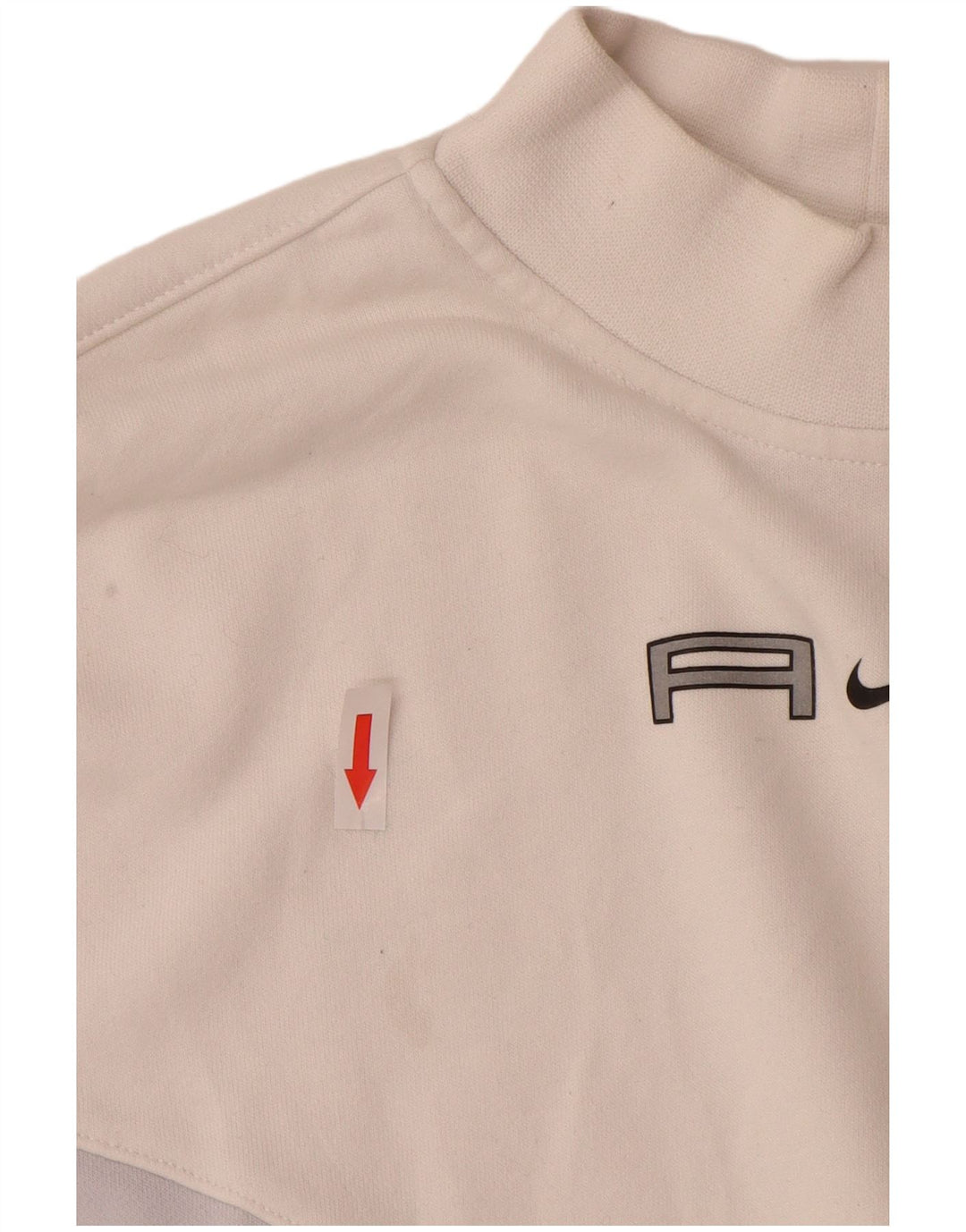 Nike Sweat-shirt court surdimensionné pour femme UK 14 Blanc moyen Colourblock