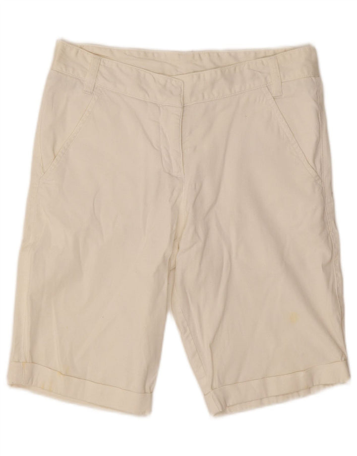 Kappa Short Chino Femme IT 42 Medium W30 Coton Blanc Cassé
