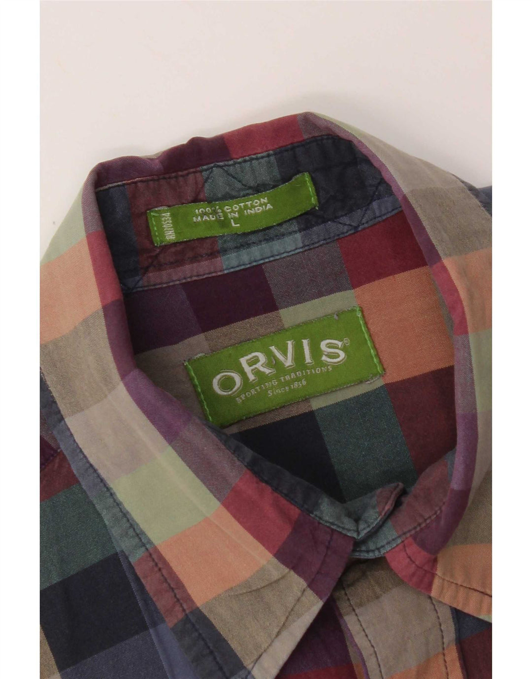Orvis Chemise à manches courtes pour femme en coton vichy multicolore