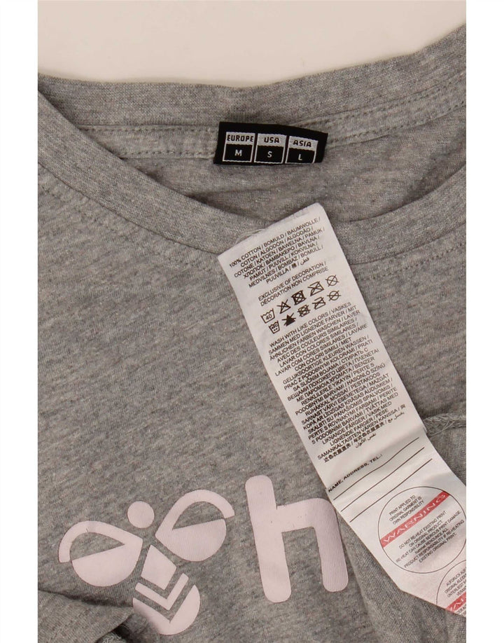 Hummel T-Shirt Graphique Homme Gris Moyen Moucheté Coton
