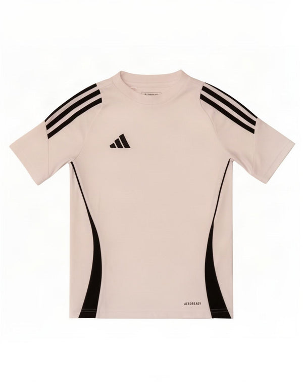 Adidas Garçons Aeroready T-Shirt Top 9-10 ans Blanc Colorblock Polyester