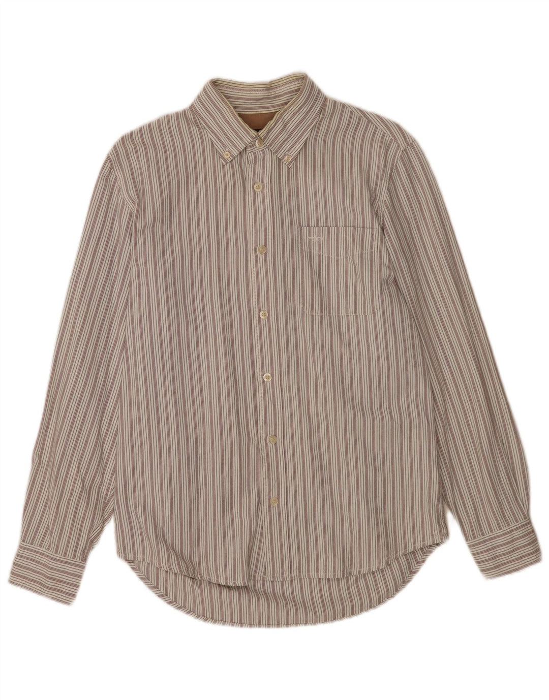 Dockers Chemise Homme Taille 34/36 Petit Coton Rayé Blanc