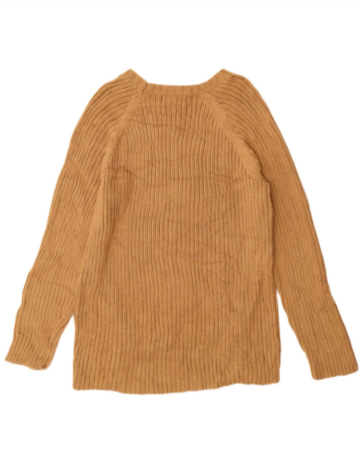 MICHAEL KORS Pull long à col bateau pour femme UK 18 XL Beige