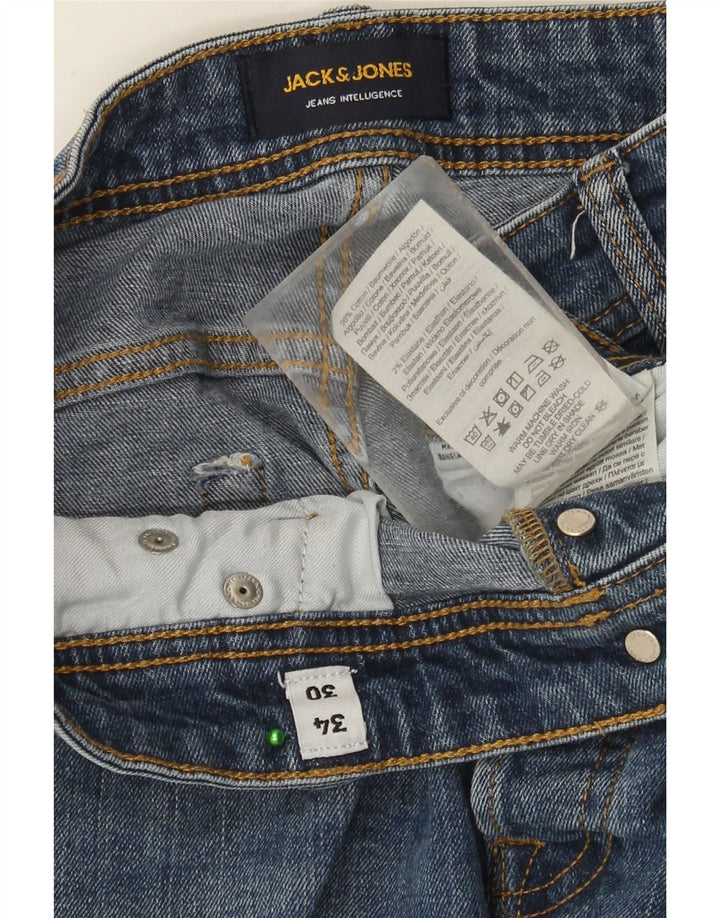 JACK & JONES Jean Slim Homme W34 L30 Bleu Coton