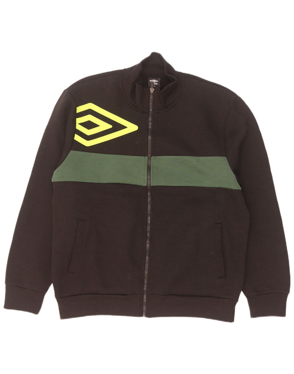 Umbro Veste de survêtement graphique pour homme 2XL en coton color block noir