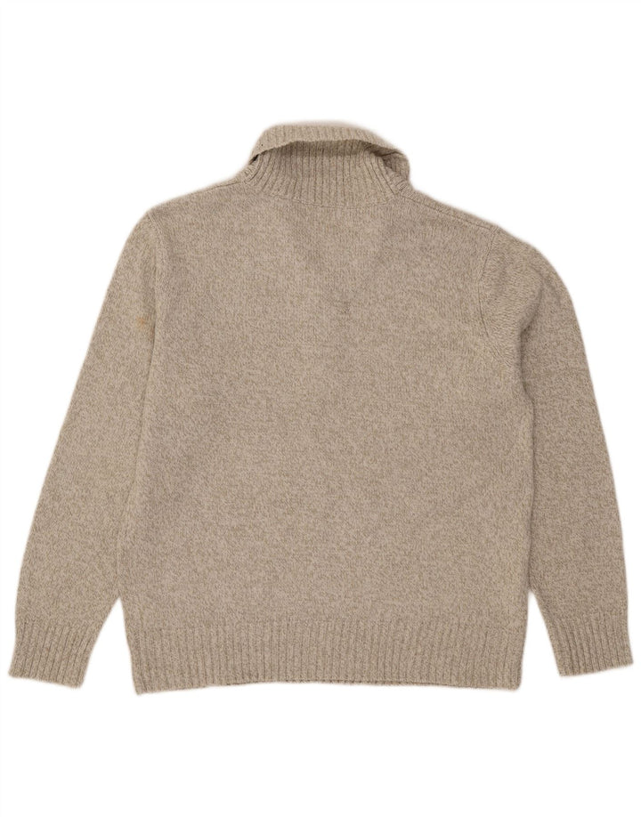 Marks & Spencer Pull à col châle pour homme, grand, gris, acrylique