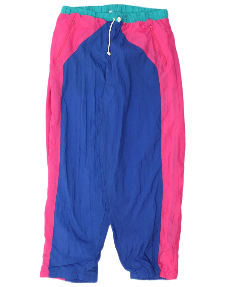 Pantalon de survêtement vintage pour hommes XL Colorblock multicolore