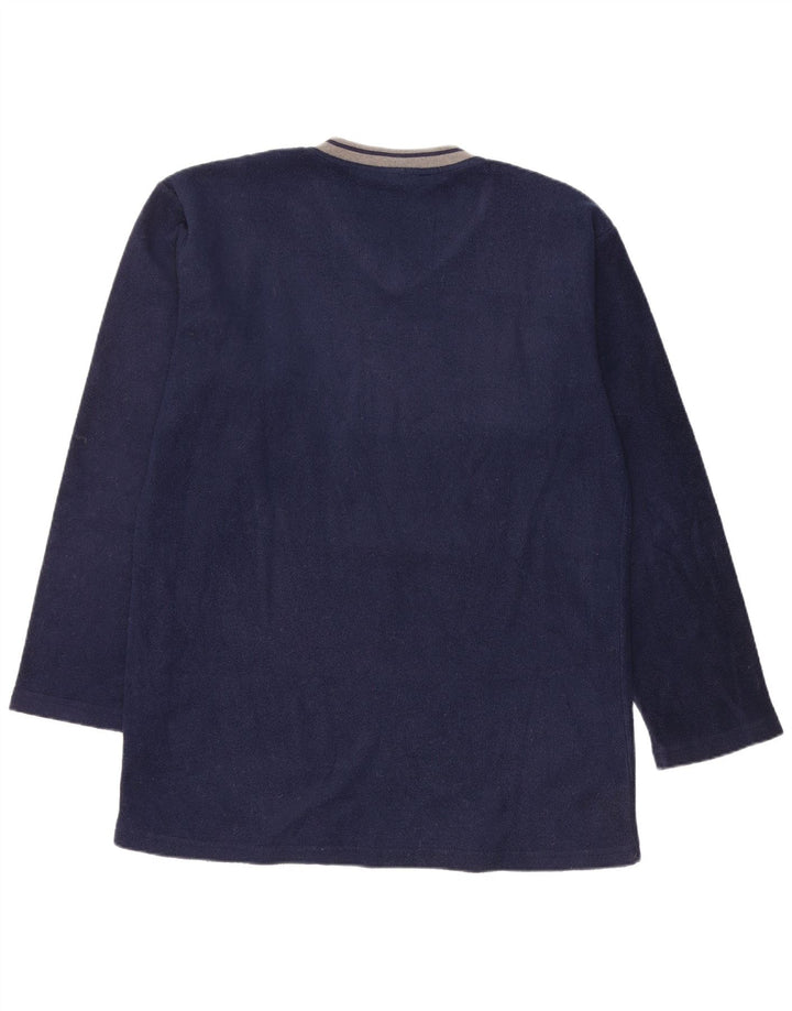 CHARRO Pull Polaire Homme Bleu Marine Moyen Polyester
