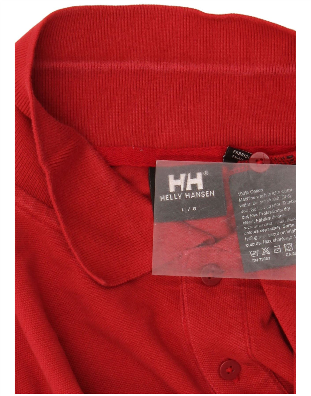 Helly Hansen Polo Homme Grand Rouge Coton