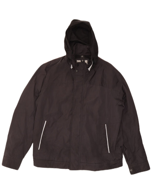 Geox Veste Bomber à Capuche Respira Homme UK 46 3XL Noir Polyamide