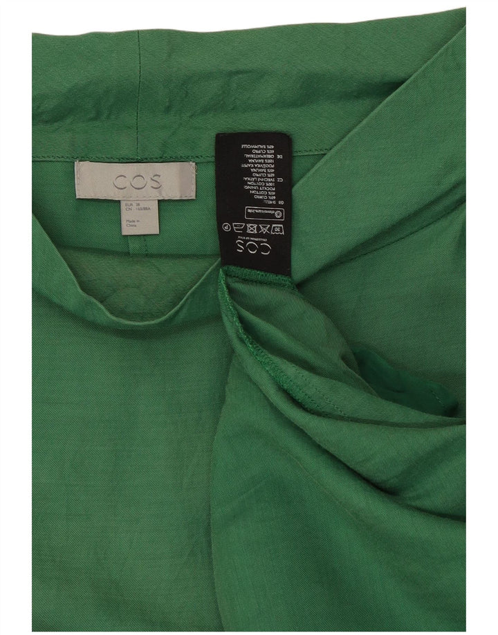 Cos Robe fourreau pour femme EU 38 Vert moyen Cupro