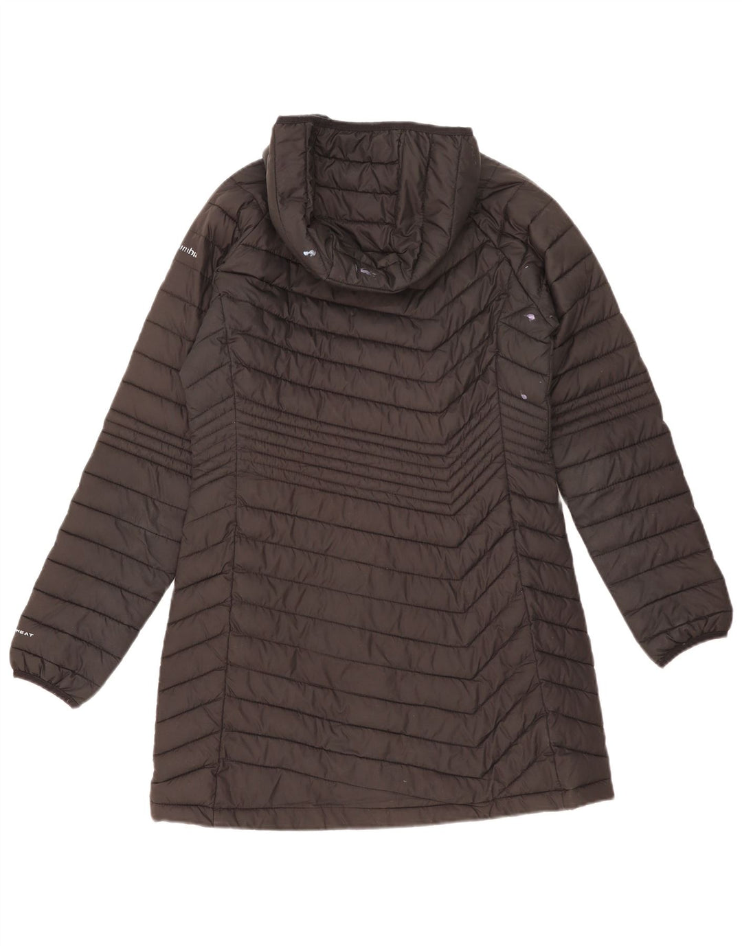 Columbia Manteau rembourré à capuche pour femme UK 44 Medium Noir Polyester