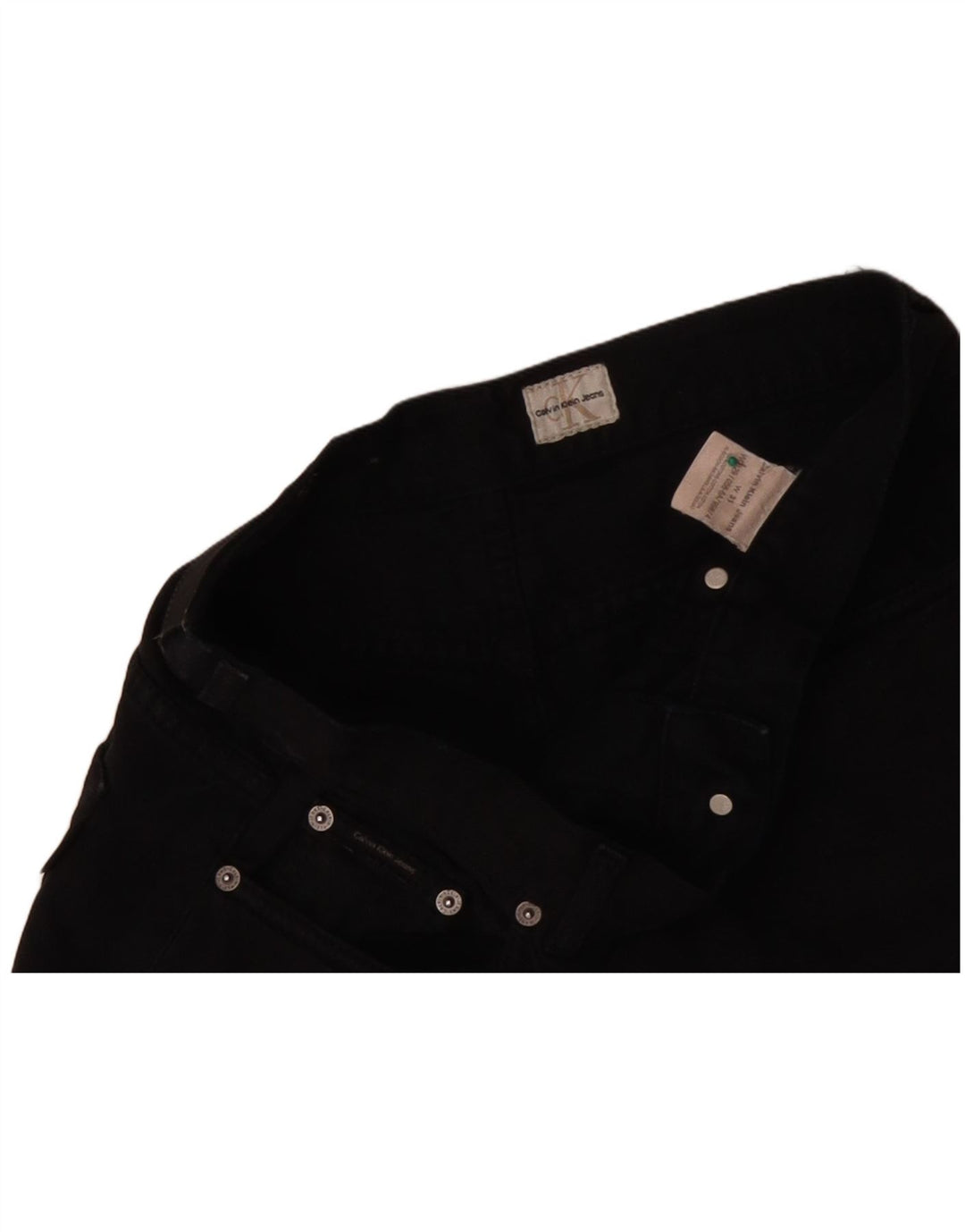 CALVIN KLEIN Short en Jean W31 Homme Noir Moyen Coton