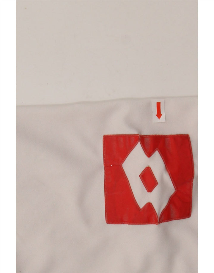 LOTTO Short de Sport Graphique Homme Grand Blanc
