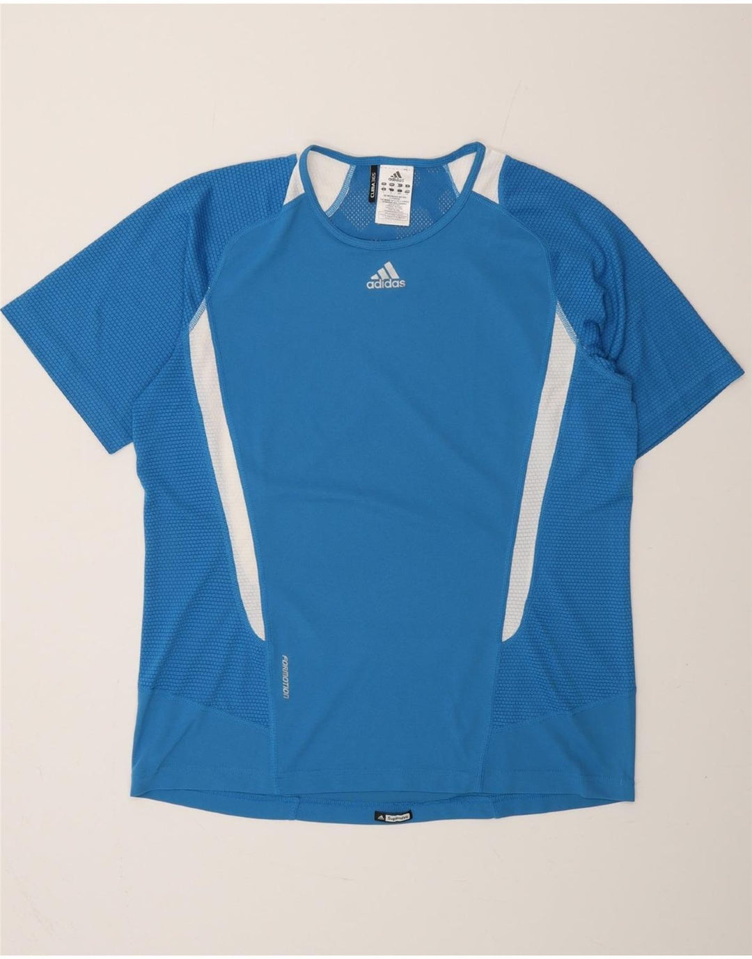 ADIDAS T-shirt Clima 365 pour hommes, grand bleu, polyester color block