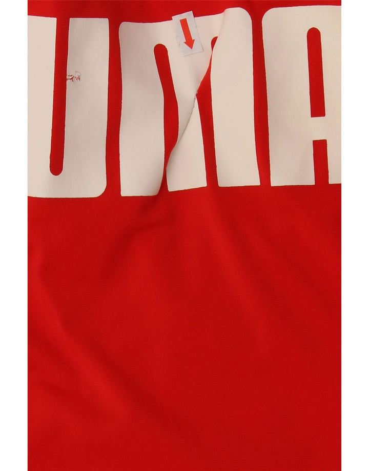 Puma Veste de Survêtement Graphique Garçon 15-16 ans Rouge Colorblock
