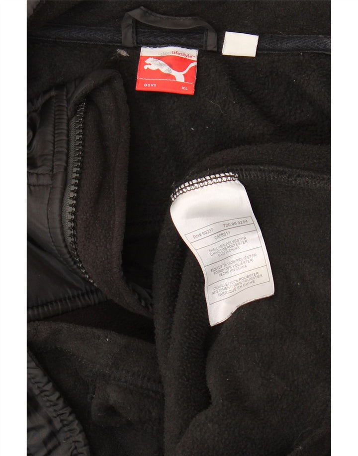 Puma Veste polaire graphique garçon 13-14 ans XL Noir Polyester