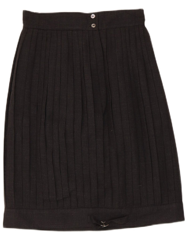 jupe plissée femme vintage IT 42 Medium W26 Noir