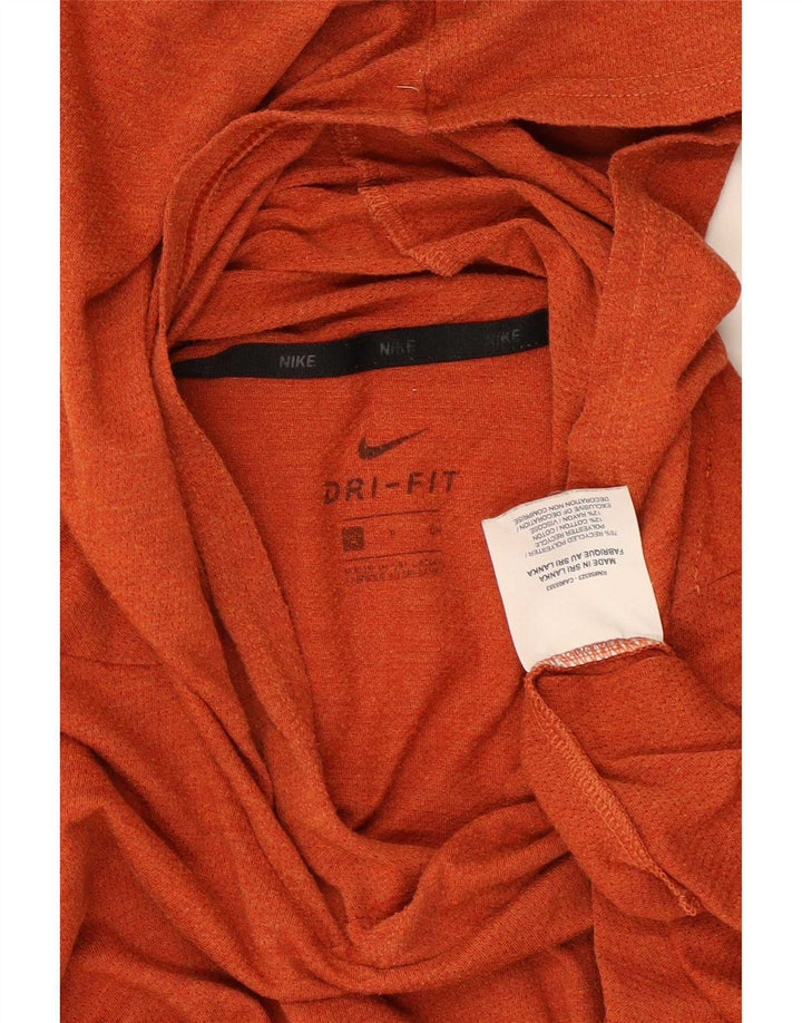 Nike Haut à capuche à manches longues pour homme Petit polyester orange