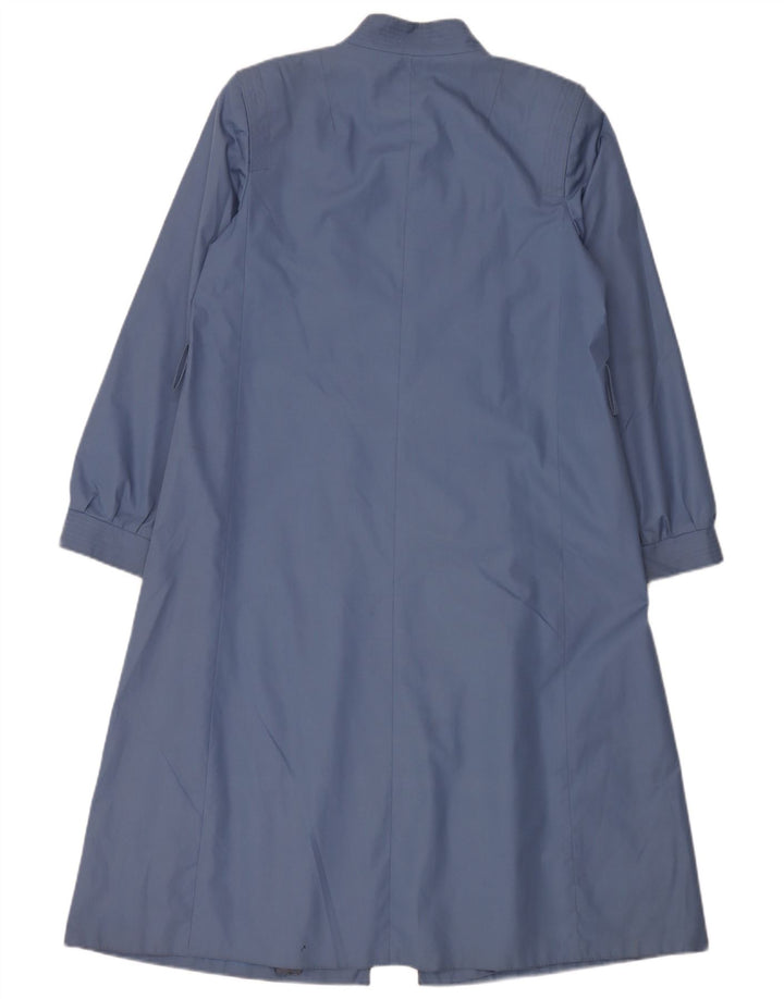Manteau Femme Vintage IT 42 Bleu Moyen