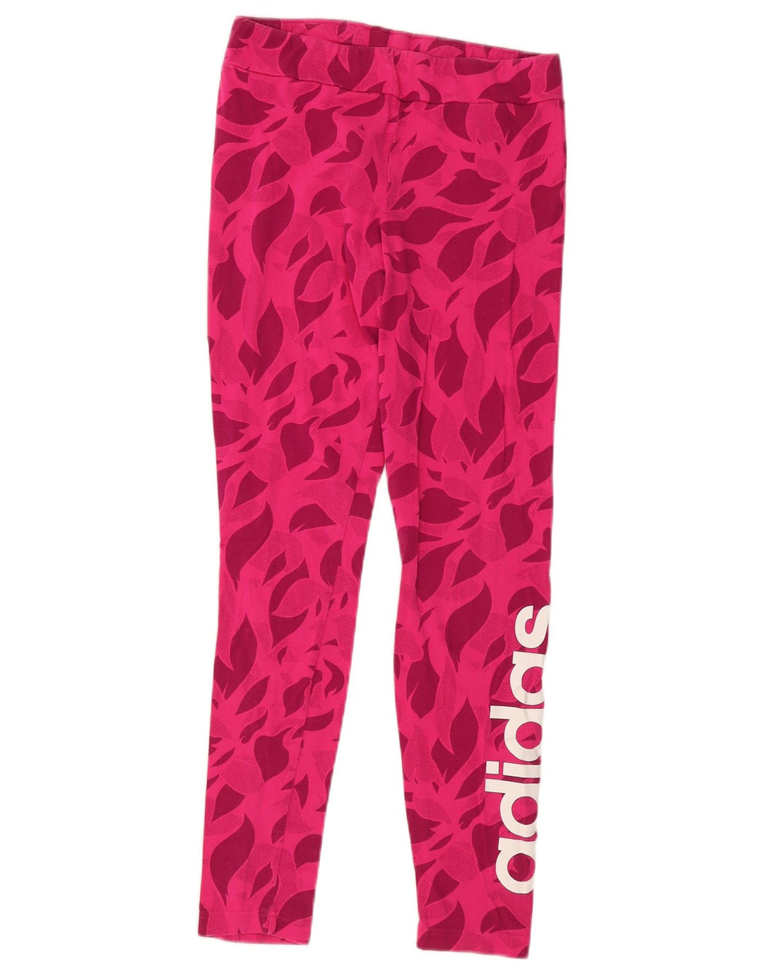 ADIDAS Leggings Graphiques Fille 14-15 ans Rose Floral Coton