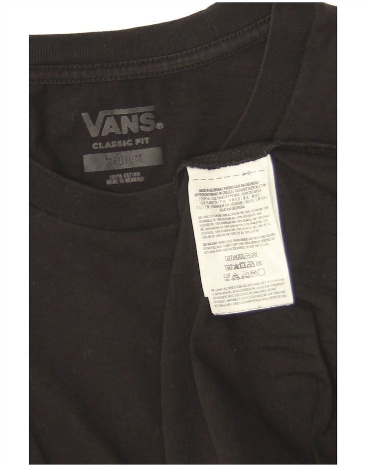 Vans T-shirt coupe classique pour homme en coton noir moyen