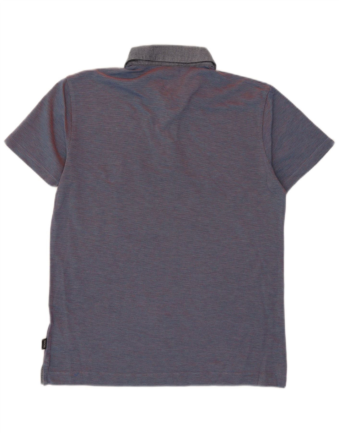 Hugo Boss Polo Slim Fit en coton à fines rayures bleu marine