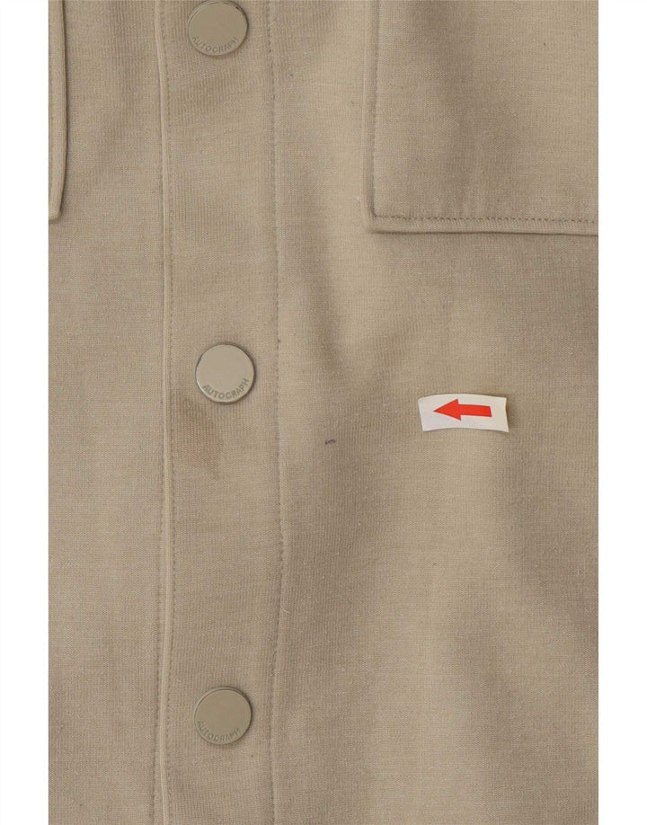 Marks & Spencer Veste bomber autographe pour homme UK 40 Large Beige Polyester