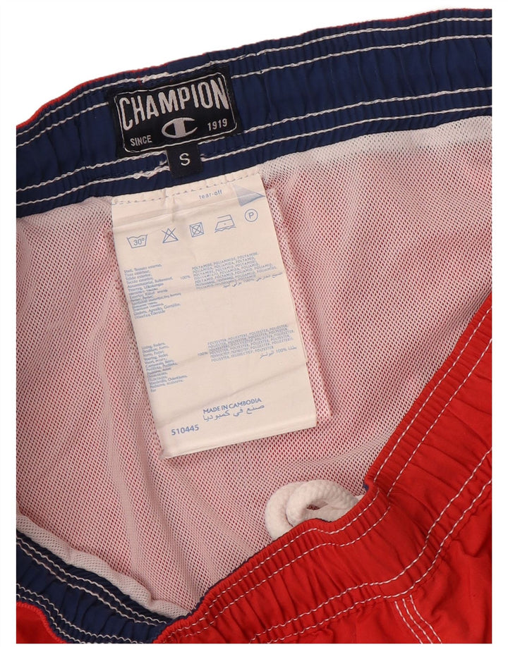Champion Short de Bain Homme Petit Rouge Polyamide