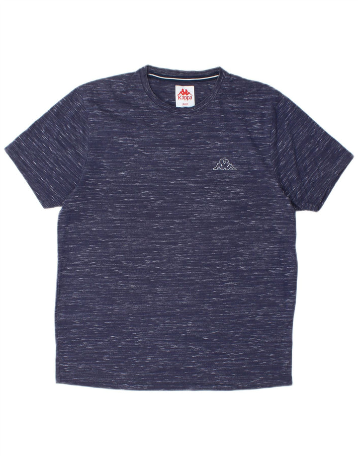 KAPPA T-Shirt Homme Top Large Bleu Marine Moucheté Polyester