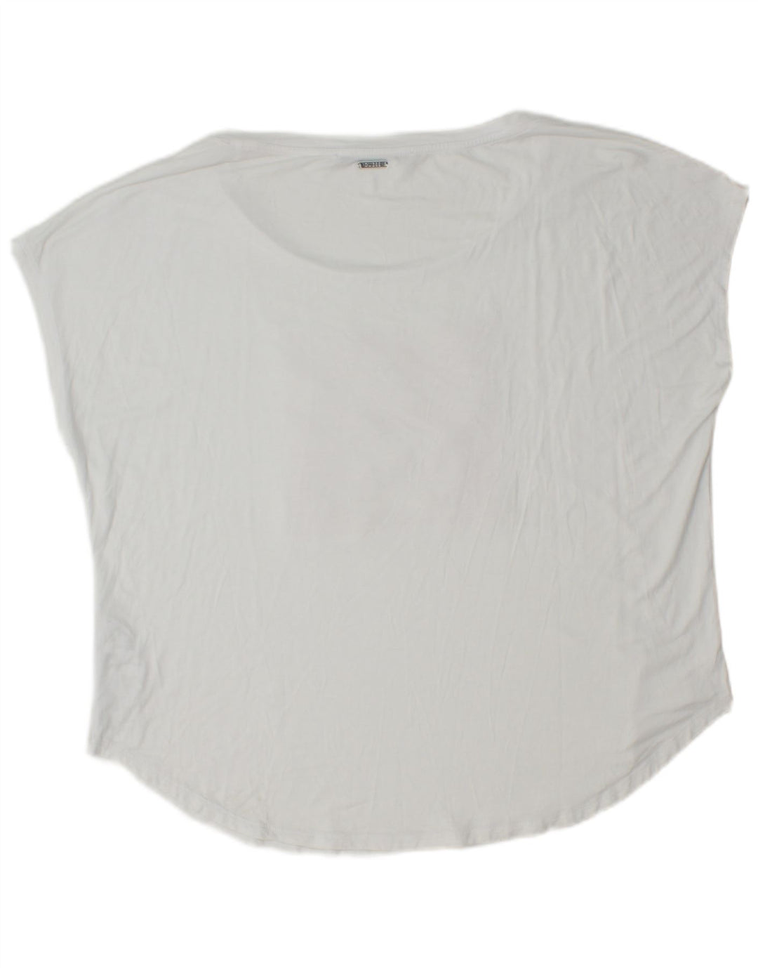 Guess T-Shirt Graphique Femme UK 12 Viscose Blanc Moyen