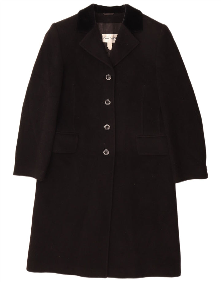 Pierre Cardin Manteau Femme EU 38 Moyen Noir Laine Classique