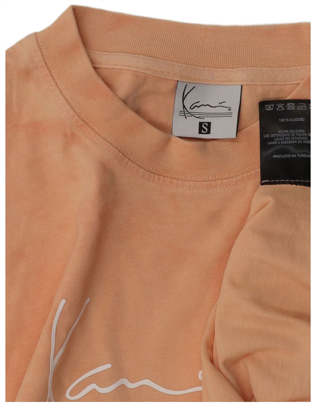 KARL KANI T-shirt graphique pour homme en coton tie-dye rose petit