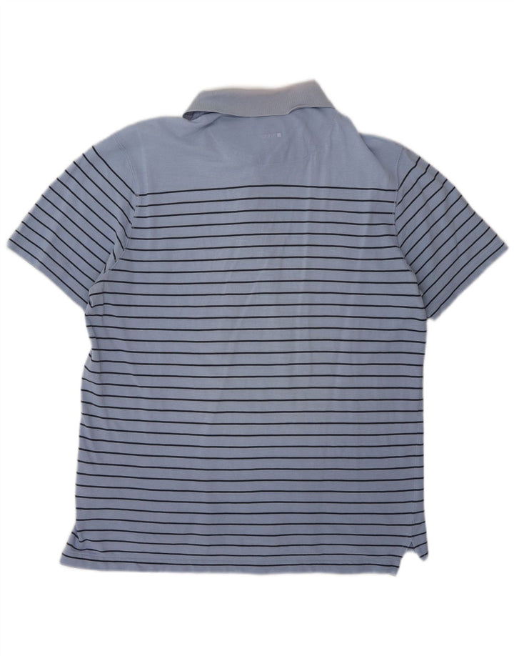 Hugo Boss Homme Polo Large Bleu Rayé Coton