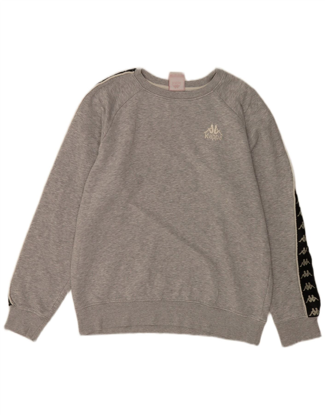 Kappa Sweat-Shirt Graphique Homme Gris Moyen Colorblock Coton