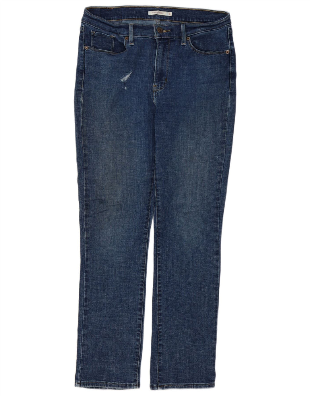 Levi's Jean droit classique effet vieilli pour femme US 8 Medium W28 L29 Bleu
