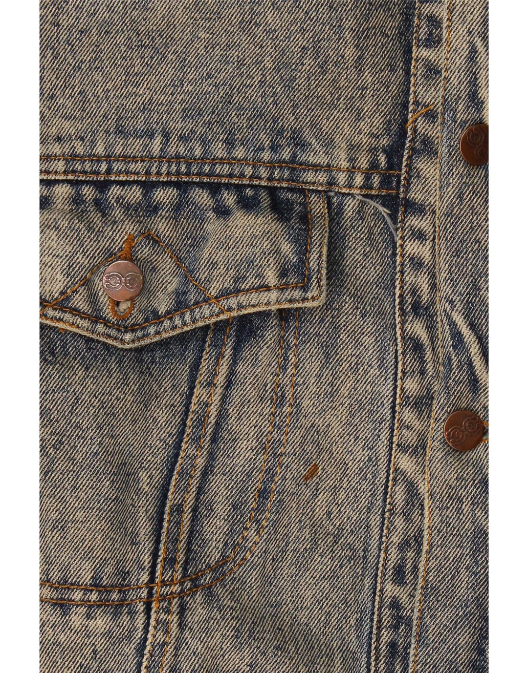 veste en denim homme vintage UK 40 Grand Bleu