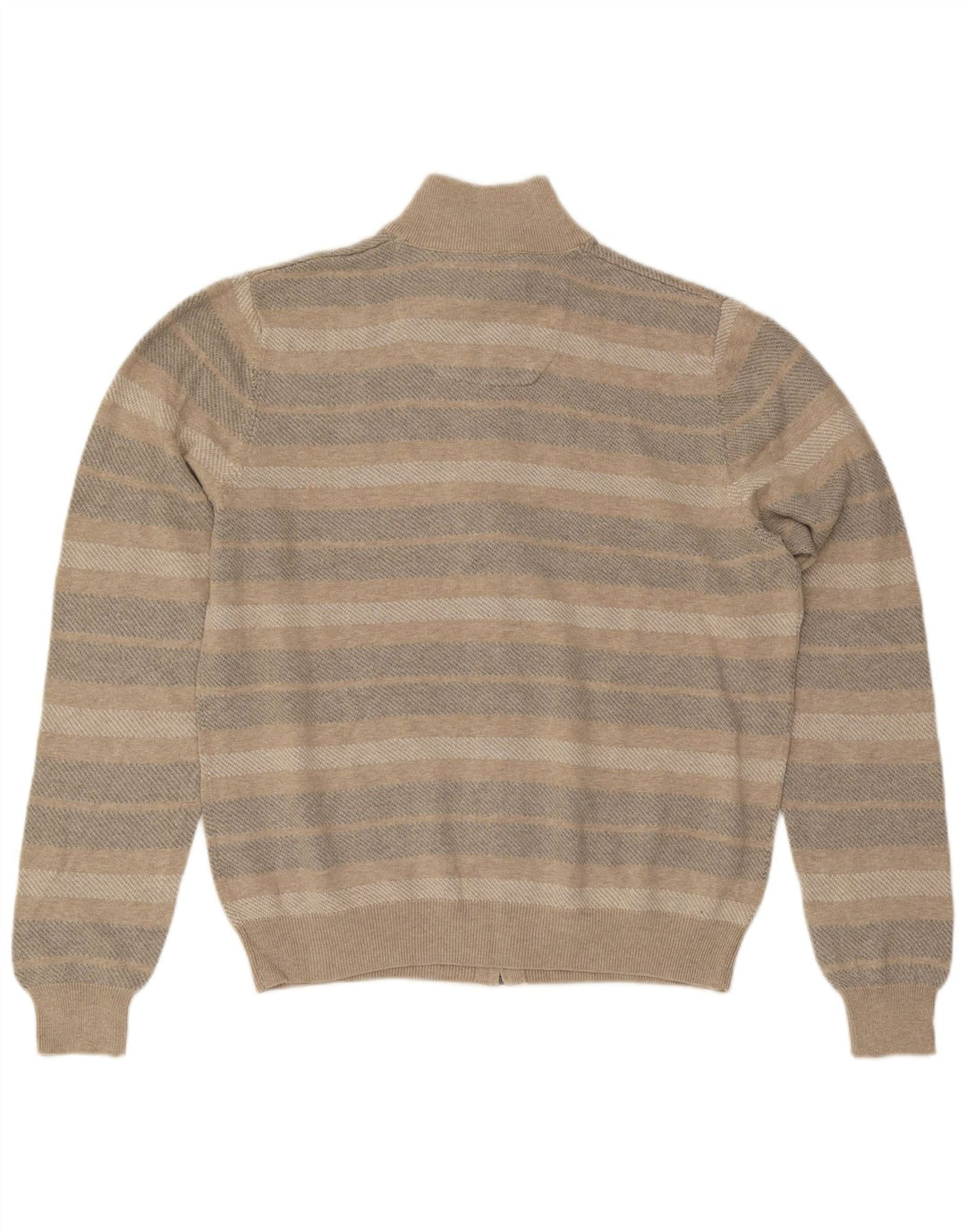 Marks & Spencer Cardigan coupe classique pour homme à rayures beige moyen