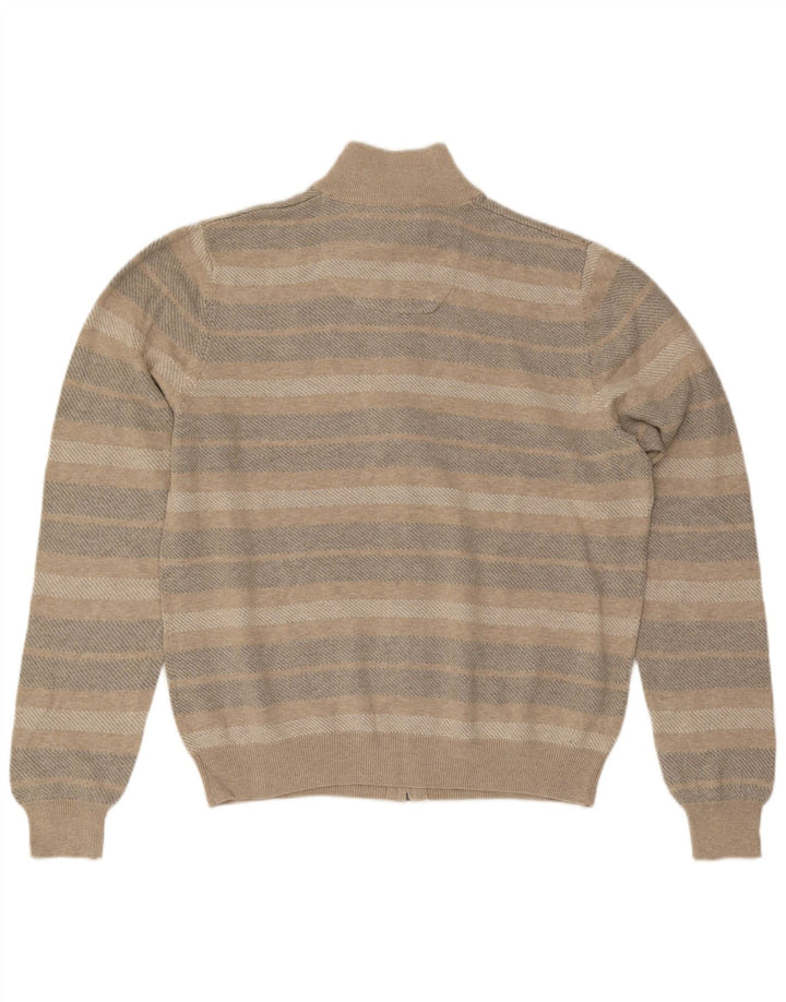 Marks & Spencer Cardigan coupe classique pour homme à rayures beige moyen