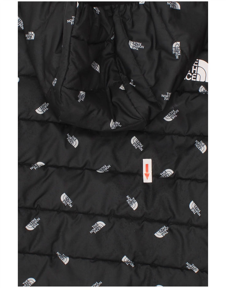 The North Face Veste matelassée à capuche graphique pour garçon 9-10 ans Noir moyen