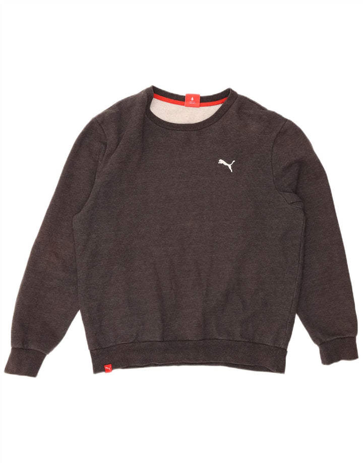 PUMA Sweat-Shirt Homme Gris Moyen Coton