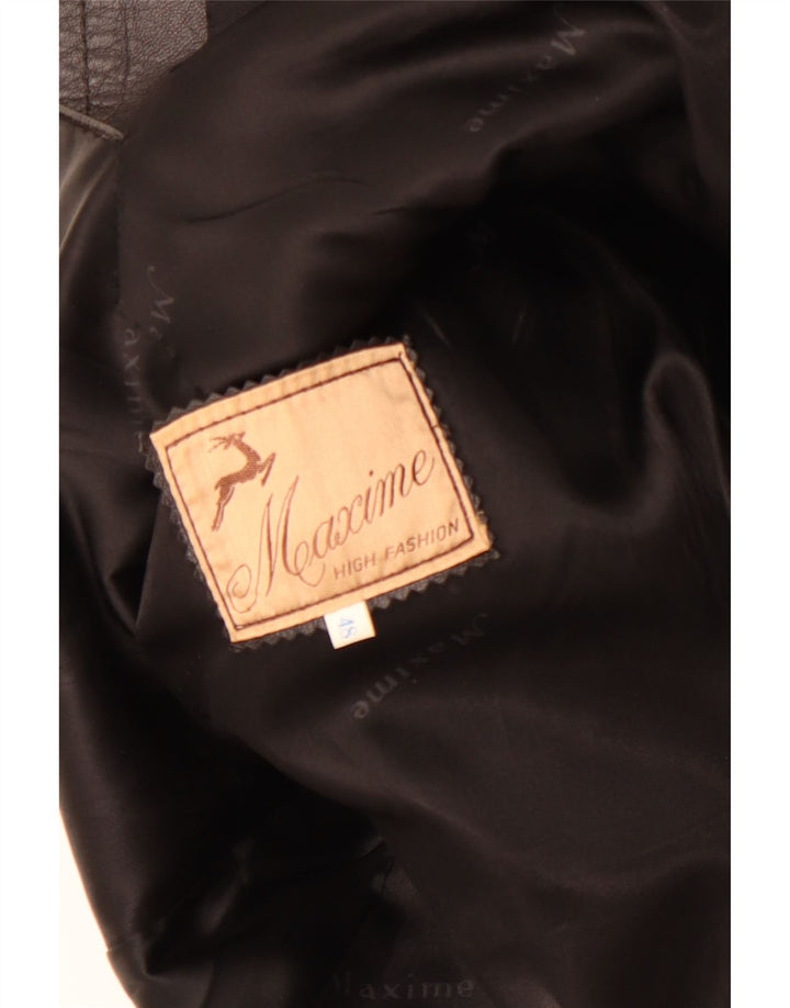 Maxime Manteau En Cuir Femme IT 48 XL Noir