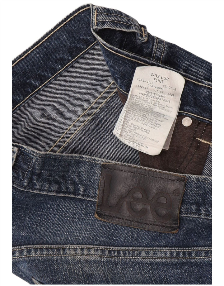 Lee Flint Jean Bootcut Coupe Régulière Homme W33 L32 Bleu Coton
