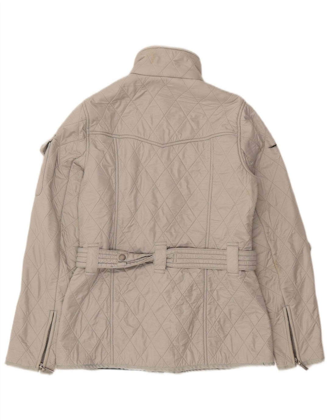 BARBOUR Womens Quilted Jacket UK 8 Small  Grey Polyamide