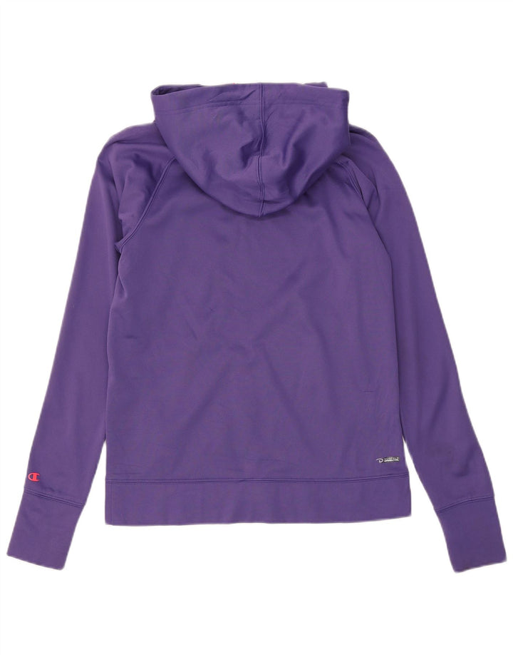 Champion Pull à capuche zippé Performance pour femme UK 10 Petit Violet Polyester