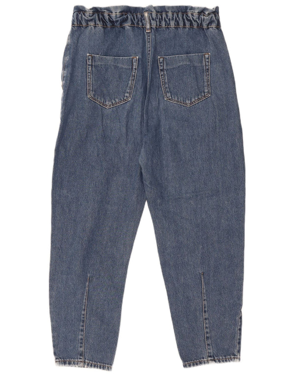 Zara Jean court taille haute fuselé pour femme eu 34 2XS W24 L25 Bleu coton