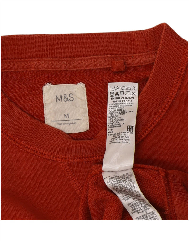 Marks & Spencer Sweat-Shirt Homme Orange Moyen Coton