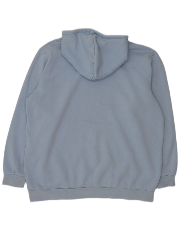 Adidas Pull à capuche pour homme 2XL Bleu Coton