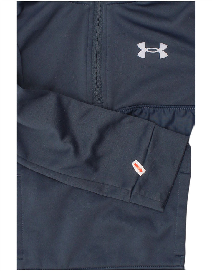 UNDER ARMOUR Sweat-shirt col zippé garçon 5-6 ans Bleu marine Polyester