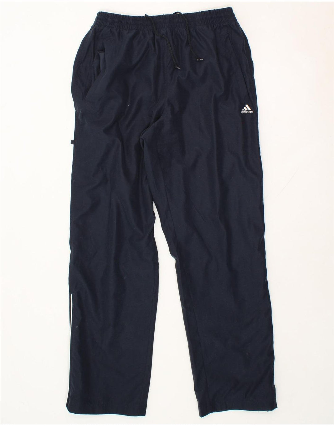 ADIDAS Mens Tracksuit Trousers Medium Navy Blue Polyester Vintage Adidas and Second-Hand Adidas from Messina Hembry 